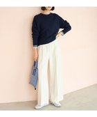 【アンフィーロ 自由区/UNFILO】のブラッシュドジャージー ワイドパンツ アイボリー|ID: prp329100004762026 ipo3291000000034464254