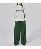 【アンフィーロ 自由区/UNFILO】のブラッシュドジャージー ワイドパンツ グリーン|ID: prp329100004762026 ipo3291000000035546482