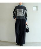 【アンフィーロ 自由区/UNFILO】のブラッシュドジャージー ワイドパンツ ブラック|ID: prp329100004762026 ipo3291000000035546484