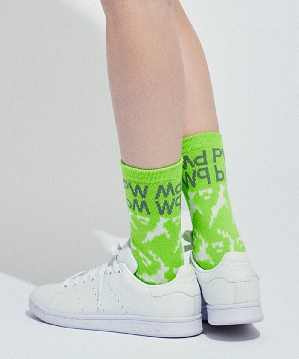 【ピーダブリュサーキュラス/PW CIRCULUS】の【WOMEN】【土踏まずをサポート】鹿×モフモフ ミドルソックス インテリア・キッズ・メンズ・レディースファッション・服の通販 founy(ファニー) 　ファッション　Fashion　レディースファッション　Fashion for Women　ソックス&靴下　Socks & Hosiery　レッグウェア・ストッキング　Legwear & Hosiery　ソックス　Socks, Hosiery　ミドル　Middle Length, Mid Height　ライトグリーン系5|ID: prp329100004762031 ipo3291000000034464311