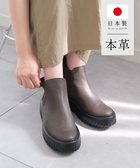 【ポインター/Pointer】の日本製 本革厚底サイドゴアブーツ ブラウン|ID: prp329100004762035 ipo3291000000034464322