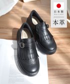 【ポインター/Pointer】の日本製 本革フリンジ付き厚底ローファー ブラック|ID: prp329100004762037 ipo3291000000034464327