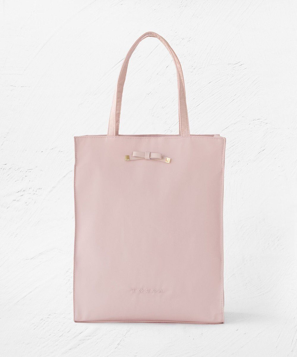 【トッカ/TOCCA】の【A4サイズ対応・一部カラー撥水】TINY RIBBON SUBBAG サブバッグ インテリア・キッズ・メンズ・レディースファッション・服の通販 founy(ファニー) 　ファッション　Fashion　レディースファッション　Fashion for Women　バッグ　Bags　ジップ　Zip, Zipper　財布　Wallet, Purse　フェミニン　Feminine, Girly　ポケット　Pocket, Pocket Detail　リボン　Ribbon, Bow　S/S・春夏　SS, Spring/Summer, Warm Season　夏　Summer　エレガント 上品　Elegant　セレモニー　Ceremony　ビジネス 仕事 通勤　Business / Work / Commuting　2026年　2026　ピンク系|ID: prp329100004762041 ipo3291000000034464346