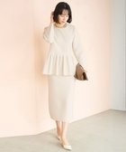 【アンフィーロ 自由区/UNFILO】のBEAUTY FORM KNIT ペプラムセットアップ 人気、トレンドファッション・服の通販 founy(ファニー) ファッション Fashion レディースファッション Fashion for Women ワンピース Dresses ウォッシャブル Machine Washable ギャザー Gathered, Ruffled 軽量 Lightweight, Ultra Light ストレッチ Stretch, Stretchy Fabric セットアップ Set-Up, Coordinated Outfit パール Pearl, Pearl Accent フォルム Silhouette, Form ペプラム Peplum, Flared Hem 楽ちん Easy Fit, Comfortable A/W・秋冬 Autumn/Winter thumbnail グレージュ|ID: prp329100004762046 ipo3291000000034649515