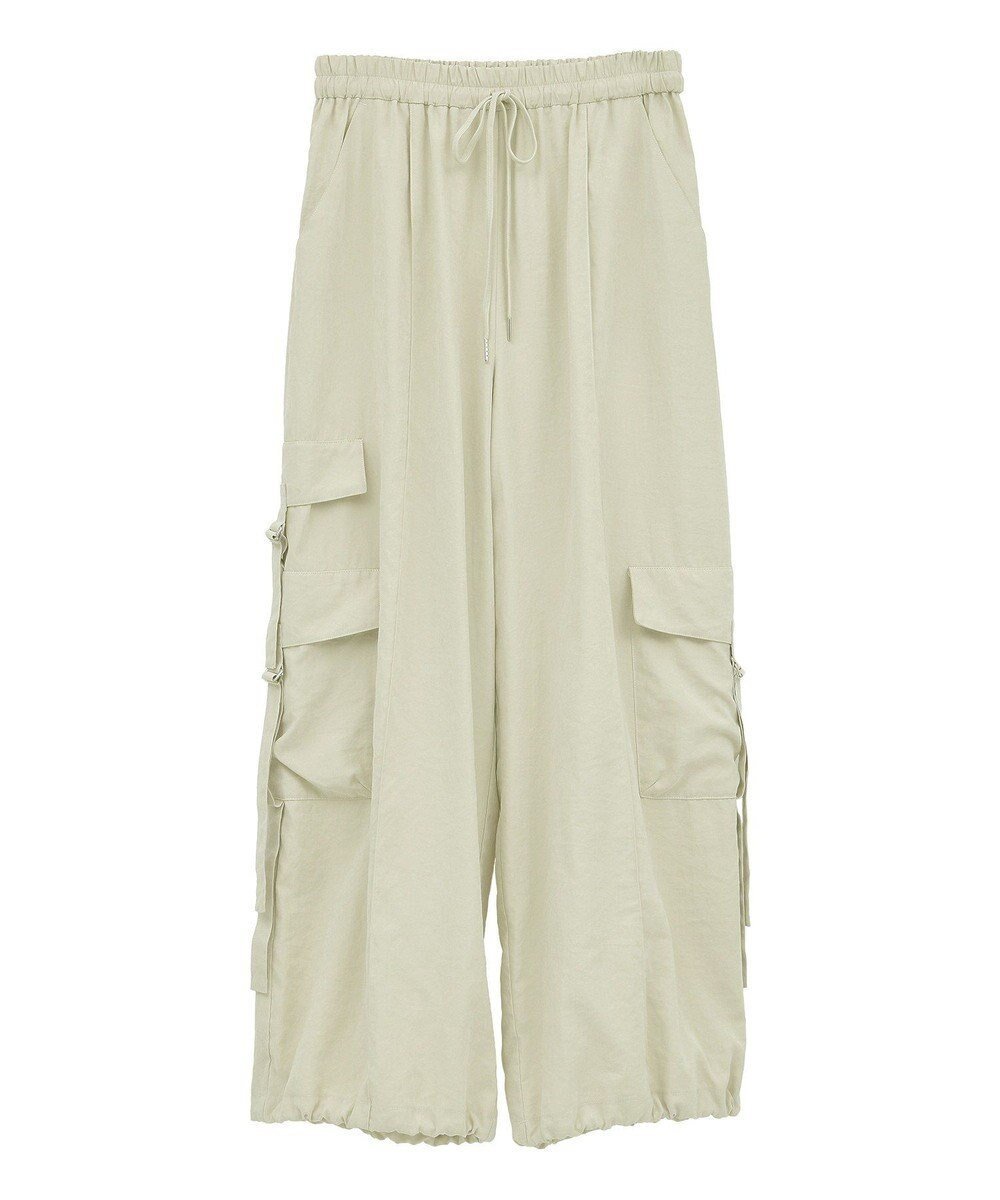 【イェッカ ヴェッカ/YECCA VECCA】のパラシュートカーゴパンツ インテリア・キッズ・メンズ・レディースファッション・服の通販 founy(ファニー) 　ファッション　Fashion　レディースファッション　Fashion for Women　パンツ　Pants & Trousers　カーゴパンツ　Cargo Pants, Utility Pants　トレンド　Trend, Trending Now　ピーチ　Peach, Soft Touch　ポケット　Pocket, Pocket Detail　A/W・秋冬　Autumn/Winter　Ivory|ID: prp329100004762050 ipo3291000000034464380