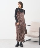 【アースミュージックアンドエコロジー/earth music&ecology】のクラッシュベロアシャーリングワンピース Brown|ID: prp329100004762070 ipo3291000000034464523