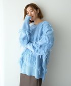 【イェッカ ヴェッカ/YECCA VECCA】のスター柄フリンジルーズニット 人気、トレンドファッション・服の通販 founy(ファニー) ファッション Fashion レディースファッション Fashion for Women トップス・カットソー Cut & Sew Tops ニット Knit Tops & Sweaters コンパクト Compact, Small Size セーター Sweater, Knitwear バランス Balance, Style Balance ポケット Pocket, Pocket Detail ルーズ Loose, Oversized A/W・秋冬 Autumn/Winter thumbnail Sax|ID: prp329100004762078 ipo3291000000035572408