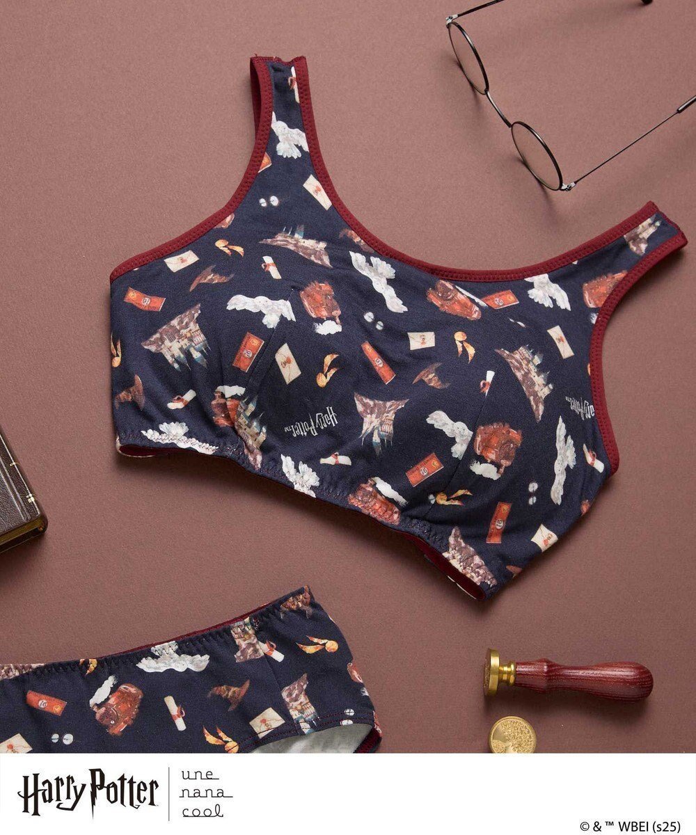 【ウンナナクール/une nana cool】の【ハリー・ポッターコラボ】Harry Potter * une nana cool ナイトアップブラ インテリア・キッズ・メンズ・レディースファッション・服の通販 founy(ファニー) ファッション Fashion レディースファッション Fashion for Women アンダー Underwear Essentials ブラジャー Bra, Lingerie お家時間・ステイホーム Stay Home / At Home ネイビー|ID: prp329100004762079 ipo3291000000034464578
