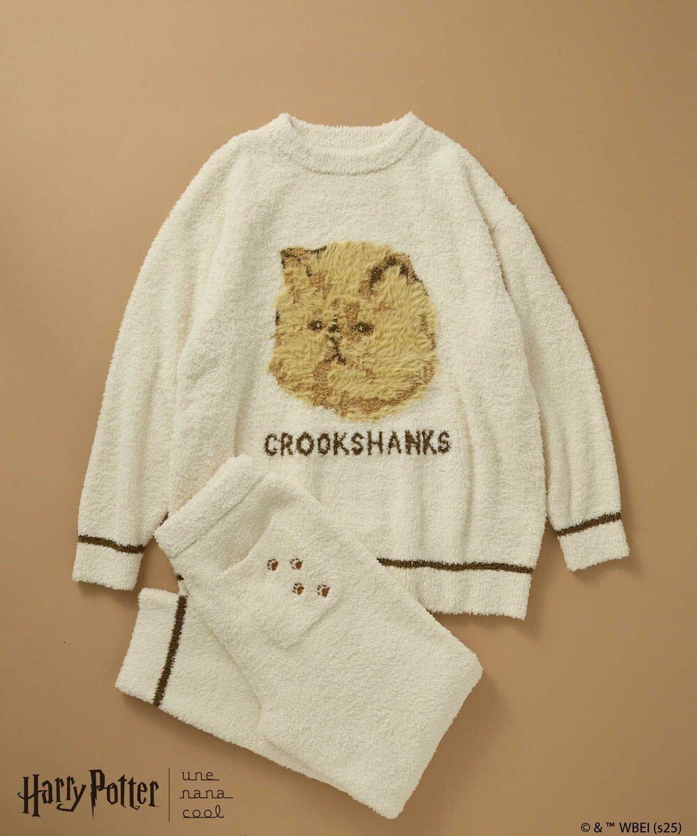 【ウンナナクール/une nana cool】の【ハリー・ポッターコラボ】 プルオーバー ロングパンツセット 人気、トレンドファッション・服の通販 founy(ファニー) ファッション Fashion レディースファッション Fashion for Women パンツ Pants & Trousers 秋 Autumn ジャカード/ジャガード Jacquard, Woven Pattern 猫 Cat, Kitty パジャマ Pajamas, Sleepwear フロント Front, Front Design ボトム Bottoms, Lower Wear ポケット Pocket, Pocket Detail ロング Long, Long-Length other-1|ID: prp329100004762088 ipo3291000000034464614