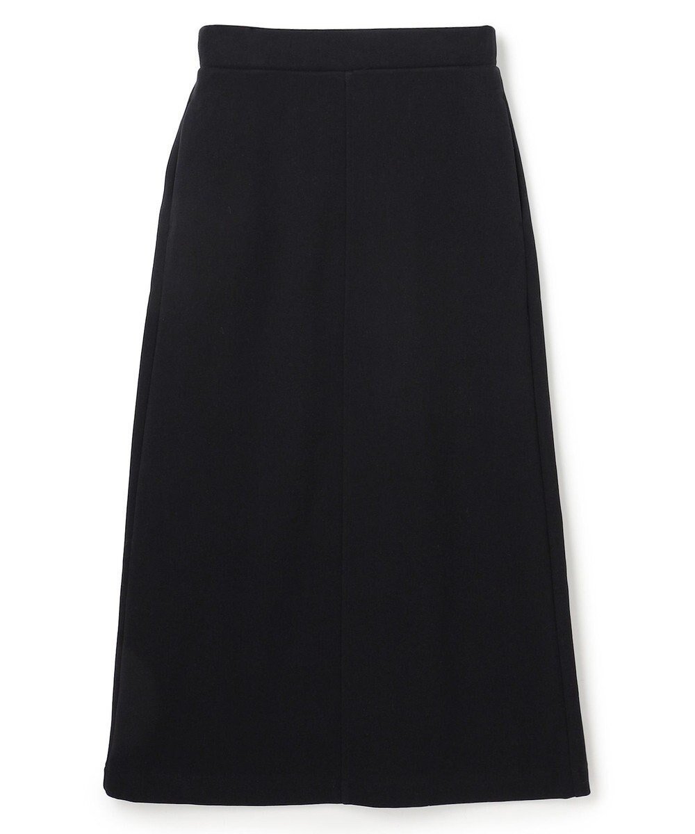 【アンフィーロ 自由区/UNFILO】のブラッシュドジャージー Iラインスカート インテリア・キッズ・メンズ・レディースファッション・服の通販 founy(ファニー) 　ファッション　Fashion　レディースファッション　Fashion for Women　スカート　Skirts　ダブル　Double, Double-Breasted　フロント　Front, Front Design　A/W・秋冬　Autumn/Winter　ブラック|ID: prp329100004762103 ipo3291000000035546515