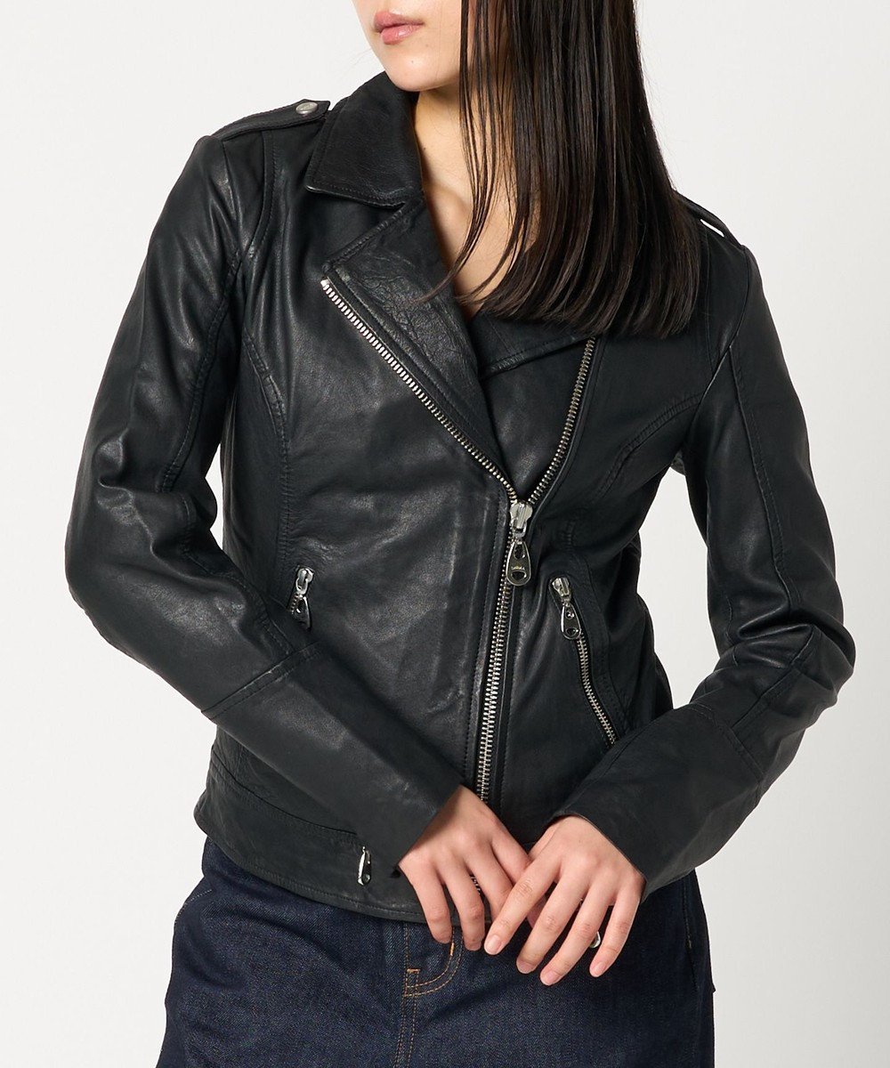 【ウォードブルー/WOADBLUE】のMOTO JACKET BLACK 人気、トレンドファッション・服の通販 founy(ファニー) 　ファッション　Fashion　レディースファッション　Fashion for Women　アウター　Coat / Outerwear Collection　レディースジャケット・軽アウター　Jackets　ライダースジャケット / レザースタイル　Riders Jackets & Biker Style　アシンメトリー　Asymmetrical Style　インナー　Innerwear　クール　Cool, Chic　コンパクト　Compact, Small Size　シルバー　Silver, Metallic Silver　シンプル　Simple, Minimal　ジップ　Zip, Zipper　ジャケット　Jacket, Outerwear　スタイリッシュ　Stylish, Fashionable　デニム　Denim, Jeans Material　トレンド　Trend, Trending Now　定番　Standard, Basic Item　バランス　Balance, Style Balance　フェミニン　Feminine, Girly　フロント　Front, Front Design　ポケット　Pocket, Pocket Detail　ライダース　Riders　ライダースジャケット　Riders, Biker Jacket　A/W・秋冬　Autumn/Winter　S/S・春夏　SS, Spring/Summer, Warm Season　夏　Summer　エレガント 上品　Elegant　 other-1|ID: prp329100004762104 ipo3291000000034464669