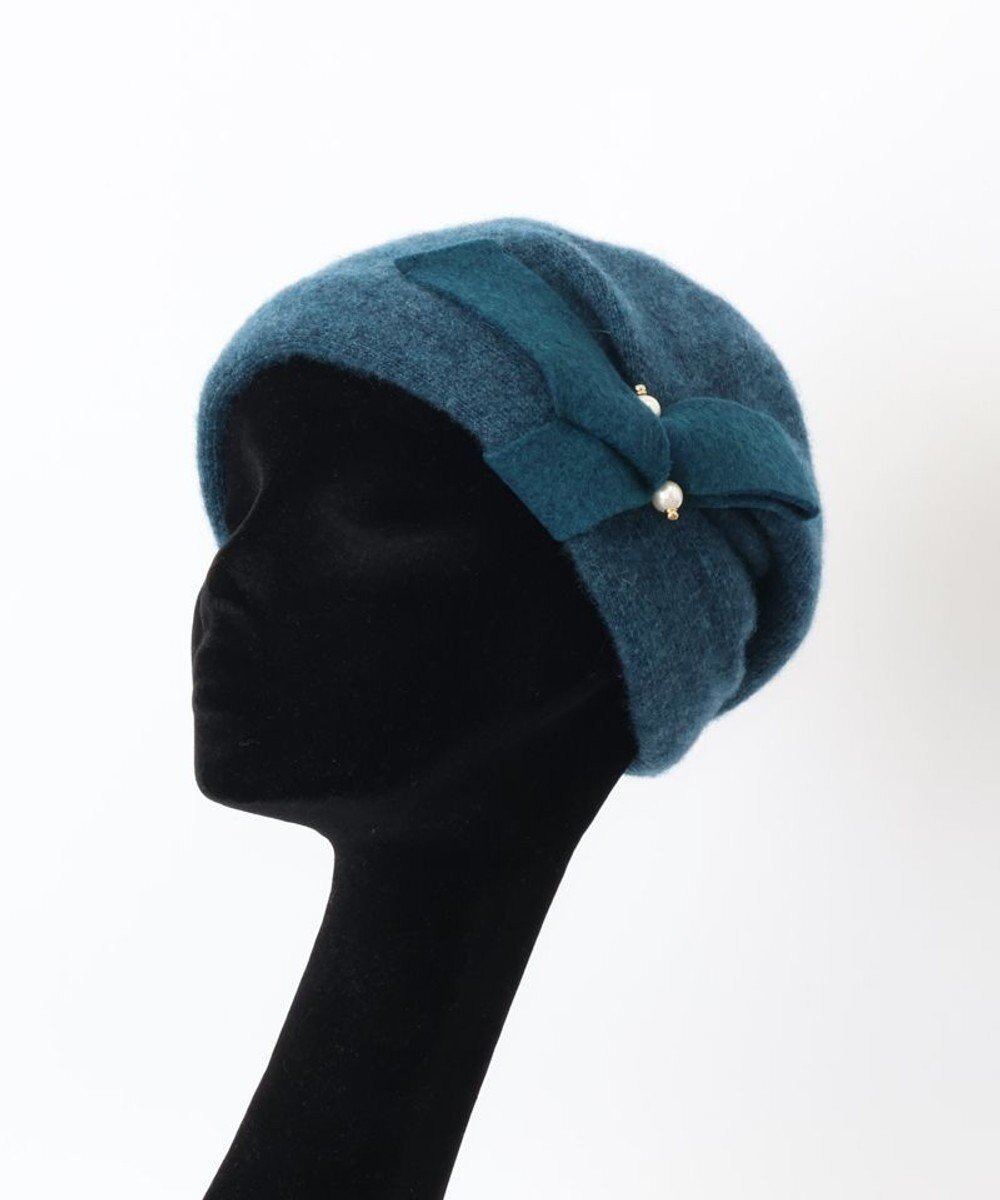 【アウロラ/AURORA】のLANVIN en Bleu (ランバン オン ブルー)カシミヤターバン風ワッチ インテリア・キッズ・メンズ・レディースファッション・服の通販 founy(ファニー) ファッション Fashion レディースファッション Fashion for Women キャップ&ハット Hats & Caps エレガント 上品 Elegant シンプル Simple, Minimal ターバン Turban, Headband パール Pearl, Pearl Accent フォーマル Formal, Dressy ミックス Mix, Mixed Style リボン Ribbon, Bow 帽子 Hat, Headwear A/W・秋冬 Autumn/Winter ターコイズ|ID: prp329100004762107 ipo3291000000034464682