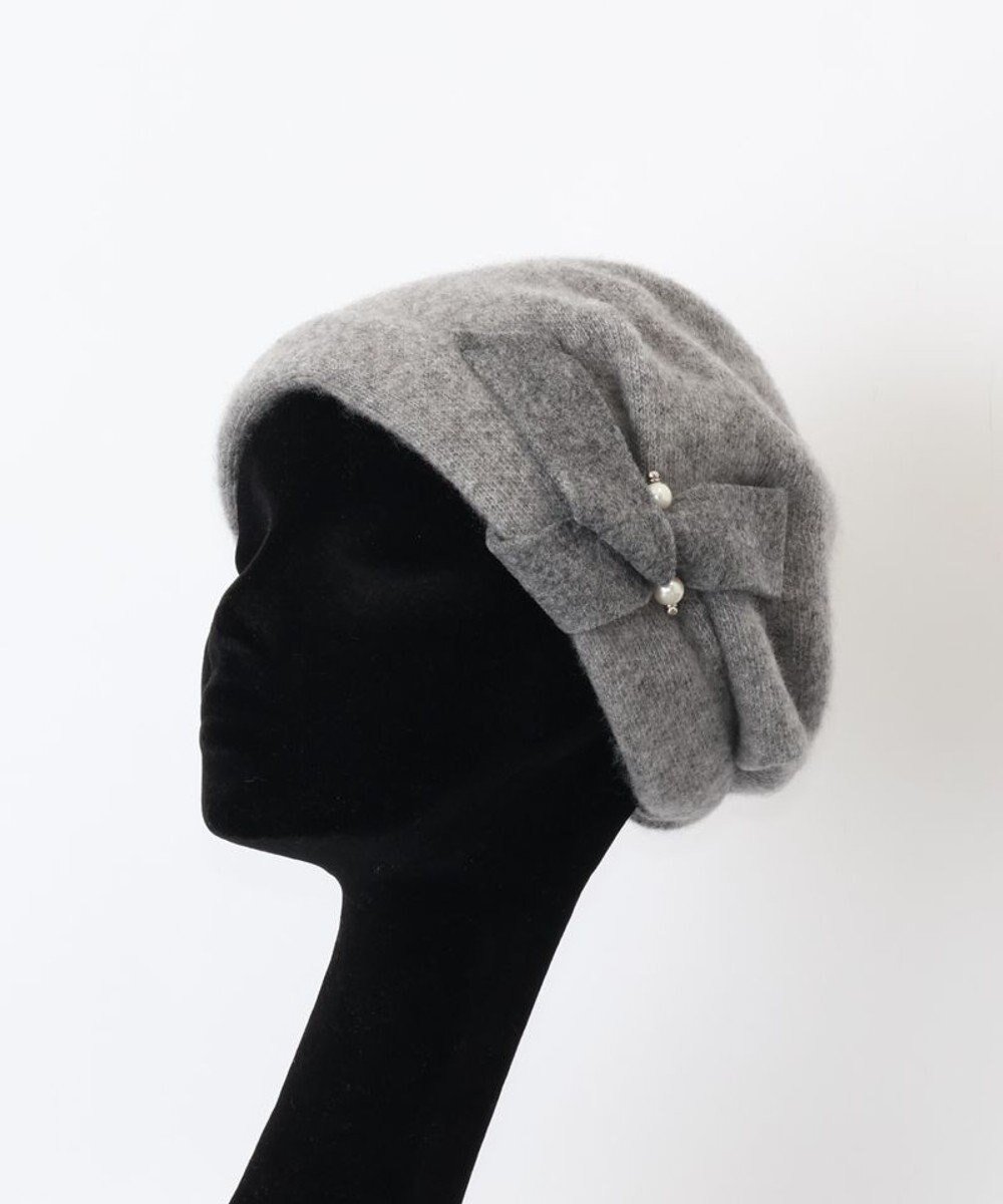 【アウロラ/AURORA】のLANVIN en Bleu (ランバン オン ブルー)カシミヤターバン風ワッチ インテリア・キッズ・メンズ・レディースファッション・服の通販 founy(ファニー) ファッション Fashion レディースファッション Fashion for Women キャップ&ハット Hats & Caps エレガント 上品 Elegant シンプル Simple, Minimal ターバン Turban, Headband パール Pearl, Pearl Accent フォーマル Formal, Dressy ミックス Mix, Mixed Style リボン Ribbon, Bow 帽子 Hat, Headwear A/W・秋冬 Autumn/Winter グレー|ID: prp329100004762107 ipo3291000000034464684