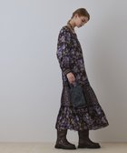 【グレース コンチネンタル/GRACE CONTINENTAL】のボタニカルティアードワンピース ブラウン|ID: prp329100004762111 ipo3291000000034464695