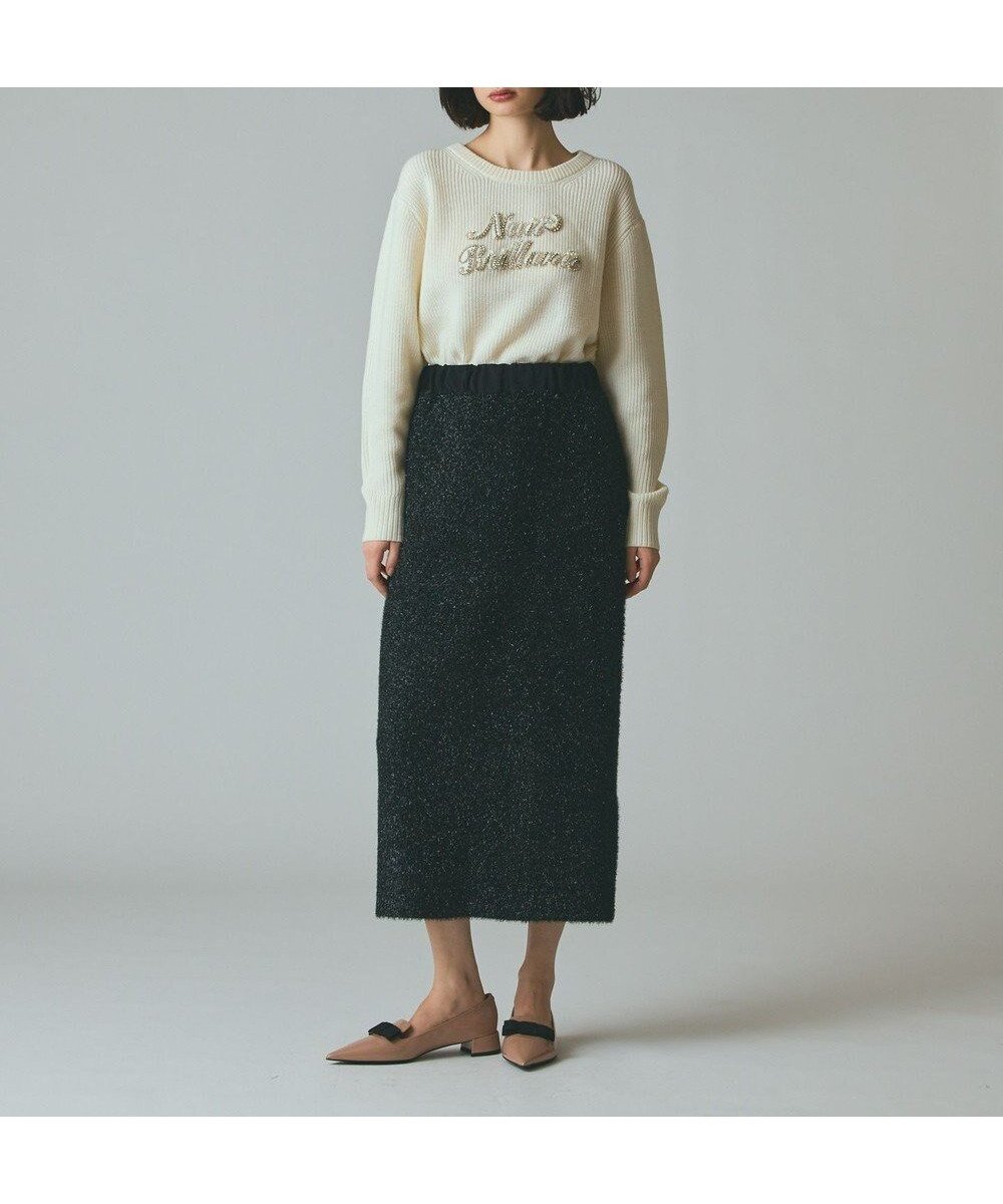 【グレース コンチネンタル/GRACE CONTINENTAL】のフェザーヤーンシャイニースカート 人気、トレンドファッション・服の通販 founy(ファニー) ファッション Fashion レディースファッション Fashion for Women スカート Skirts ストレート Straight, Straight Cut スマート Smart, Elegant スリット Slit, Slit Detail フェザーヤーン Feather Yarn, Fluffy Yarn ホリデーシーズン Holiday Season リュクス Luxury, Elegant, High-End, Chic リラックス Relax, Relaxed Fit エレガント 上品 Elegant A/W・秋冬 Autumn/Winter other-1|ID: prp329100004762112 ipo3291000000034464697