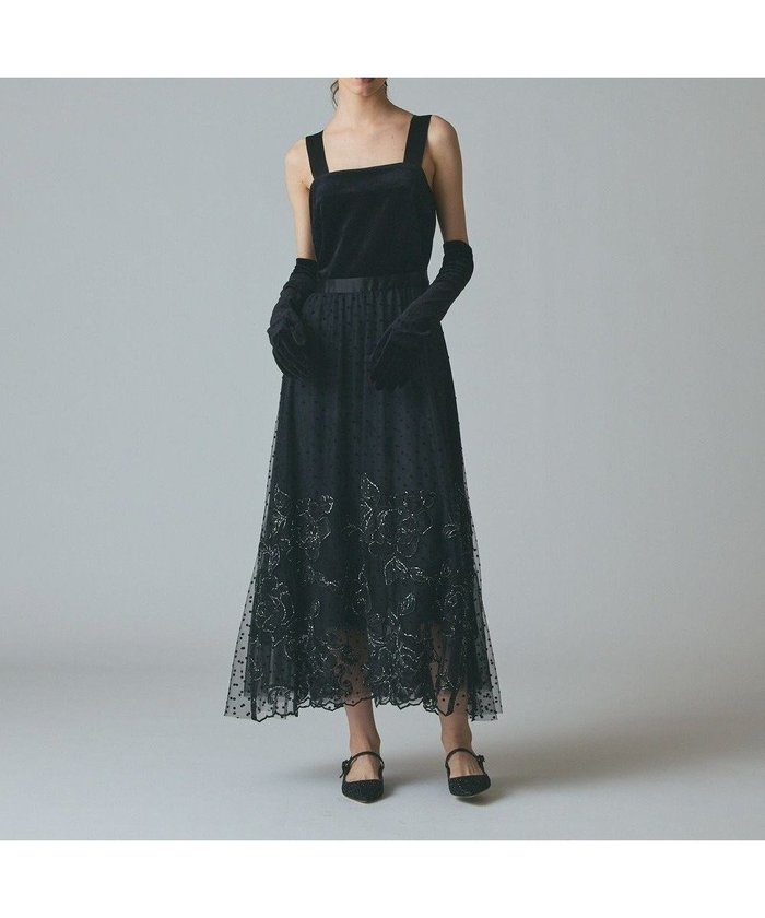 【グレース コンチネンタル/GRACE CONTINENTAL】のドットフラワーembドレス インテリア・キッズ・メンズ・レディースファッション・服の通販 founy(ファニー) https://founy.com/ ファッション Fashion レディースファッション Fashion for Women ワンピース Dresses フォーマル・パーティードレス・結婚式用ドレス Elegant & Casual Dresses クラシカル Classical, Vintage-Inspired シアー Sheer, See-Through ジャケット Jacket, Outerwear ストレッチ Stretch, Stretchy Fabric スペシャル Special, Limited Edition ドット Polka Dot, Dot Pattern ドレス Dress, One-Piece フラワー Flower, Floral フランス France, French 別注 Limited Edition, Custom Order リボン Ribbon, Bow A/W・秋冬 Autumn/Winter エレガント 上品 Elegant |ID: prp329100004762113 ipo3291000000034464700