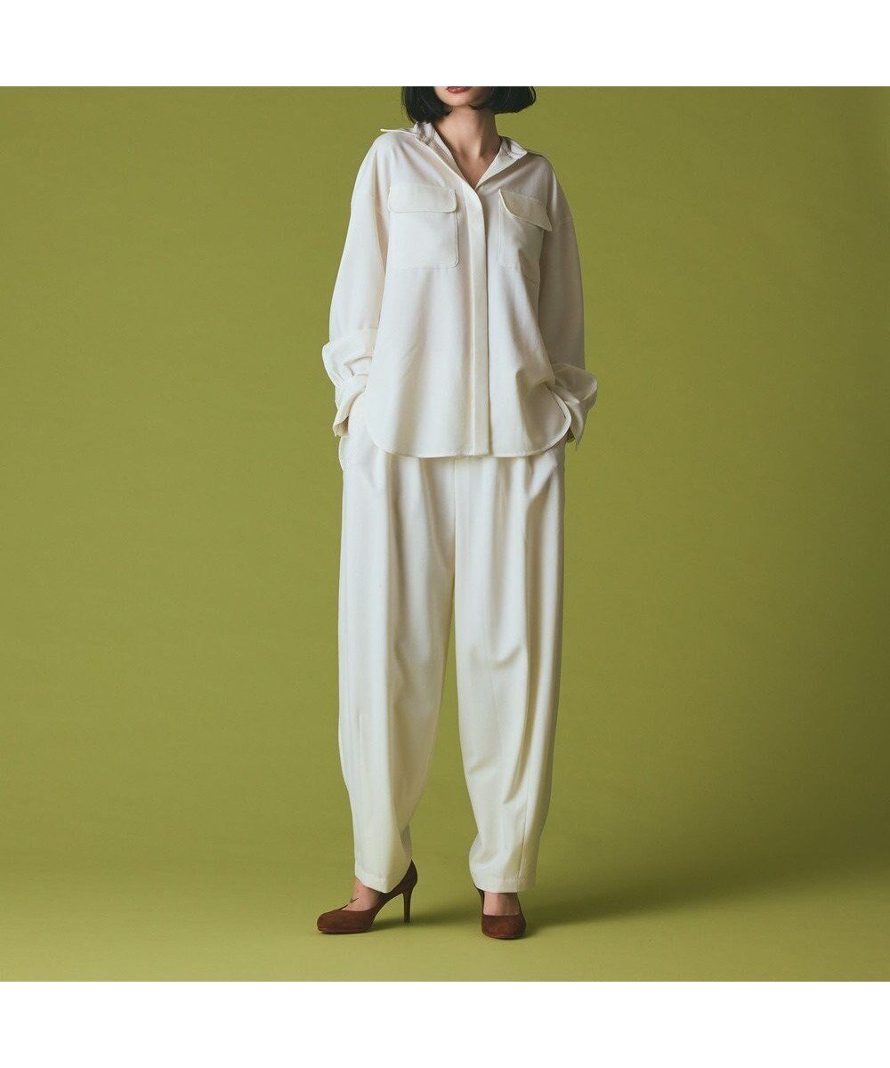 【グレース コンチネンタル/GRACE CONTINENTAL】のウールワイドレッグパンツ 人気、トレンドファッション・服の通販 founy(ファニー) 　ファッション　Fashion　レディースファッション　Fashion for Women　パンツ　Pants & Trousers　セットアップ　Set-Up, Coordinated Outfit　ポケット　Pocket, Pocket Detail　メタル　Metal, Metal Parts　リボン　Ribbon, Bow　ワイド　Wide, Wide Fit　A/W・秋冬　Autumn/Winter　 other-1|ID: prp329100004762117 ipo3291000000034464713