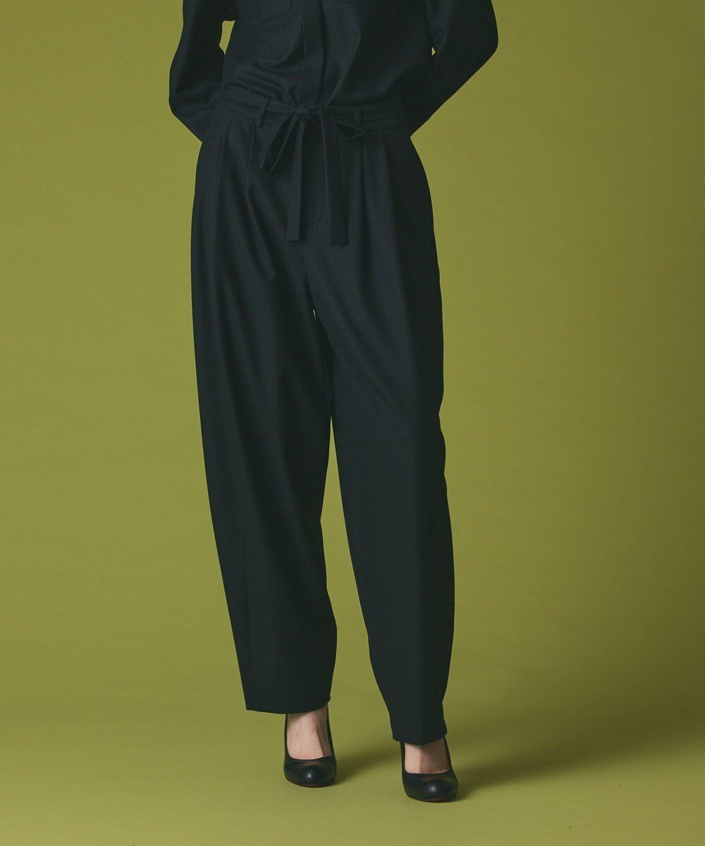 【グレース コンチネンタル/GRACE CONTINENTAL】のウールワイドレッグパンツ インテリア・キッズ・メンズ・レディースファッション・服の通販 founy(ファニー) 　ファッション　Fashion　レディースファッション　Fashion for Women　パンツ　Pants & Trousers　セットアップ　Set-Up, Coordinated Outfit　ポケット　Pocket, Pocket Detail　メタル　Metal, Metal Parts　リボン　Ribbon, Bow　ワイド　Wide, Wide Fit　A/W・秋冬　Autumn/Winter　ブラック|ID: prp329100004762117 ipo3291000000034464715