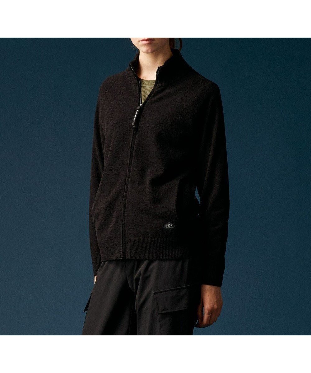 【ジョセフ アブード マウンテン/JOSEPH ABBOUD MOUNTAIN】の【軽量/ソフト】ニットフリース スタンド ジップ ニット インテリア・キッズ・メンズ・レディースファッション・服の通販 founy(ファニー) 　ファッション　Fashion　レディースファッション　Fashion for Women　トップス・カットソー　Cut & Sew Tops　ニット　Knit Tops & Sweaters　カーディガン・羽織り　Layered Style Cardigans　カーディガン　Cardigan, Knitwear　軽量　Lightweight, Ultra Light　ジップ　Zip, Zipper　スタンド　Stand Collar, Upright Stand　ストレッチ　Stretch, Stretchy Fabric　スポーツ　Sports, Activewear　フィット　Fit, Slim Fit　A/W・秋冬　Autumn/Winter　おすすめ　Recommended / Our Picks　ブラック系|ID: prp329100004762132 ipo3291000000034464788