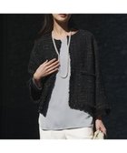 【23区/NIJYUSANKU】のGIOLICAツイード ノーカラー ジャケット ブラックミックス|ID:prp329100004762135