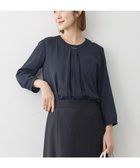 【23区/NIJYUSANKU】の【先行予約/洗える】シルキーデシン バーアクセント ブラウス ネイビー系|ID: prp329100004762137 ipo3291000000034464805