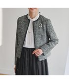 【23区/NIJYUSANKU】の【セットアップ対応】ライトシャインツイード ノーカラージャケット ブラックミックス|ID: prp329100004762141 ipo3291000000036378569