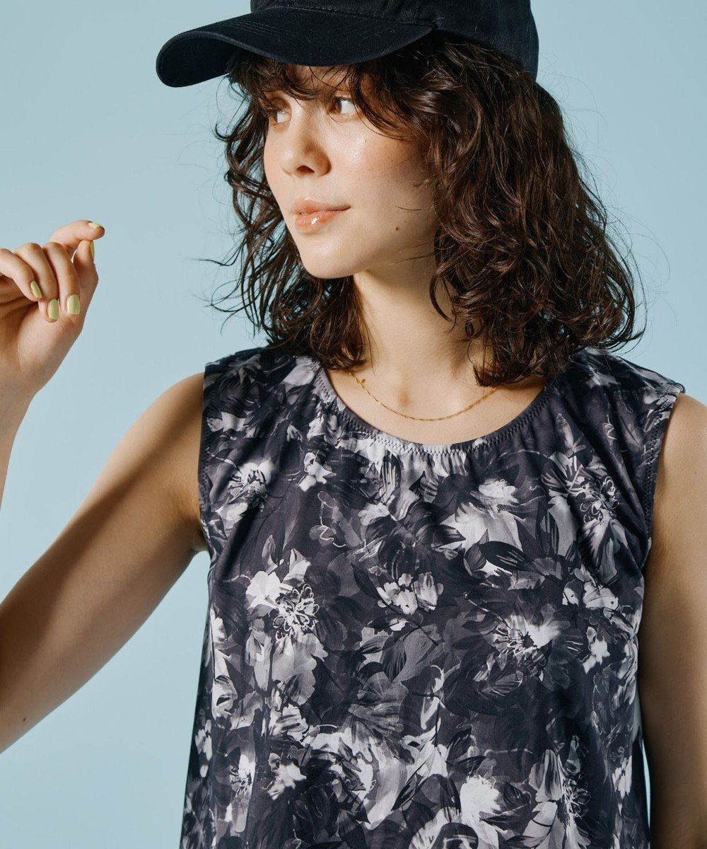 【三愛水着楽園/San-ai Resort】の【水陸両用】 プリントカップ付きトップス M・L 【Reir(レイール)】 インテリア・キッズ・メンズ・レディースファッション・服の通販 founy(ファニー) ファッション Fashion レディースファッション Fashion for Women トップス・カットソー Cut & Sew Tops 新作・新入荷 New Arrivals / New In アンダー Underwear Essentials ストレッチ Stretch, Stretchy Fabric プリント Print, Printed Pattern ボトム Bottoms, Lower Wear ポケット Pocket, Pocket Detail ラップ Wrap, Wrap Design ワイヤー Wire, Wired Bra 水着 Swimsuit, Swimwear ブラック|ID: prp329100004762157 ipo3291000000034464881