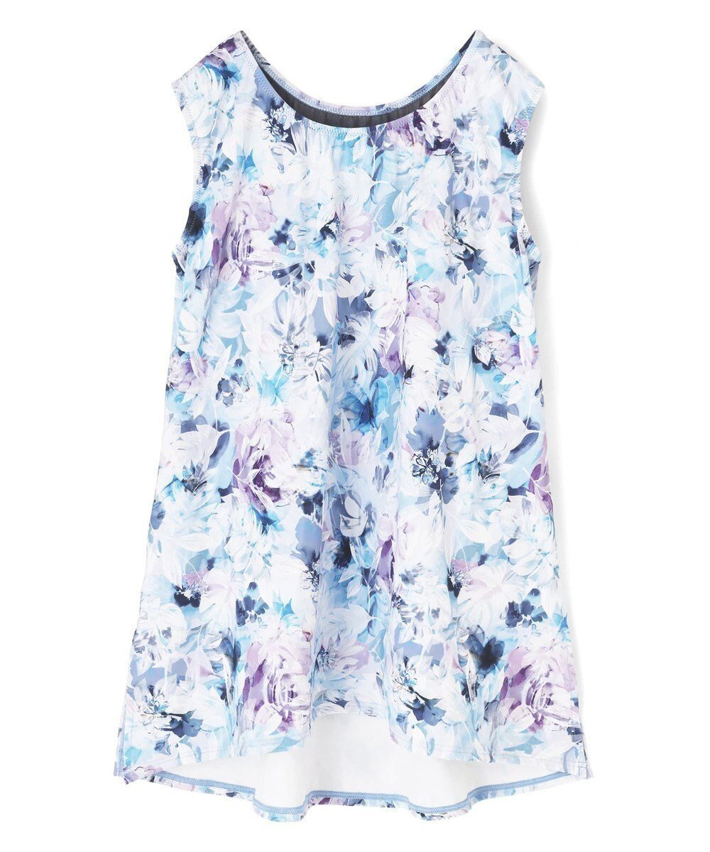 【三愛水着楽園/San-ai Resort】の【水陸両用】 プリントカップ付きトップス M・L 【Reir(レイール)】 インテリア・キッズ・メンズ・レディースファッション・服の通販 founy(ファニー) ファッション Fashion レディースファッション Fashion for Women トップス・カットソー Cut & Sew Tops 新作・新入荷 New Arrivals / New In アンダー Underwear Essentials ストレッチ Stretch, Stretchy Fabric プリント Print, Printed Pattern ボトム Bottoms, Lower Wear ポケット Pocket, Pocket Detail ラップ Wrap, Wrap Design ワイヤー Wire, Wired Bra 水着 Swimsuit, Swimwear ブルー|ID: prp329100004762157 ipo3291000000034464882