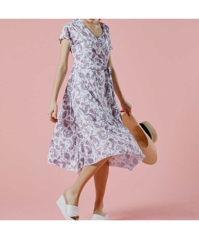 【三愛水着楽園/San-ai Resort】のスリーブドレス3点セット 9M・11L 【Coral veil(コーラルヴェール)】 インテリア・キッズ・メンズ・レディースファッション・服の通販 founy(ファニー) https://founy.com/ ファッション Fashion レディースファッション Fashion for Women 水着 Swimwear レディース水着・ビーチウェア Swimwear & Beachwear アンダー Underwear Essentials エレガント 上品 Elegant オリエンタル Oriental Pattern ギャザー Gathered, Ruffled ショーツ Shorts, Short Pants スリーブ Sleeve, Long Sleeve / Short Sleeve ドレス Dress, One-Piece フレア Flare, Flared フレンチ French, French Style ペイズリー Paisley, Ethnic Pattern ポケット Pocket, Pocket Detail ラップ Wrap, Wrap Design リボン Ribbon, Bow ワイヤー Wire, Wired Bra 夏 Summer S/S・春夏 SS, Spring/Summer, Warm Season 水着 Swimsuit, Swimwear A/W・秋冬 Autumn/Winter |ID: prp329100004762158 ipo3291000000034464884