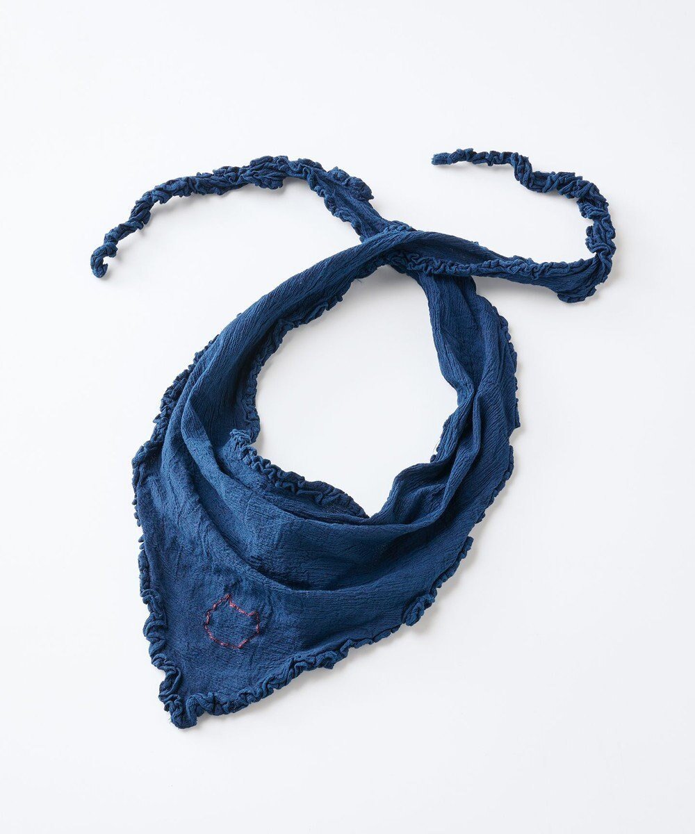 【クレプリツモリチサト/creperie tsumori chisato】のcreperie FRILL SCARF-AIZOME クレプリ 藍染フリルスカーフ 人気、トレンドファッション・服の通販 founy(ファニー) 　ファッション　Fashion　レディースファッション　Fashion for Women　インナー　Innerwear　コレクション　Collection, Seasonal Line　スカーフ　Scarf, Neckwear　バンダナ　Bandana, Head Scarf　フォルム　Silhouette, Form　フリル　Frill, Ruffle　新作・新入荷　New Arrivals / New In　日本製　Made In Japan　 other-1|ID: prp329100004762167 ipo3291000000034464925