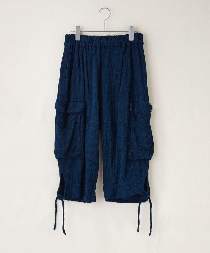 【クレプリツモリチサト/creperie tsumori chisato】のcreperie CARGO PANTS-AIZOME クレプリ 藍染カーゴパンツ インテリア・キッズ・メンズ・レディースファッション・服の通販 founy(ファニー) https://founy.com/ ファッション Fashion レディースファッション Fashion for Women パンツ Pants & Trousers インナー Innerwear カーゴパンツ Cargo Pants, Utility Pants コレクション Collection, Seasonal Line フォルム Silhouette, Form A/W・秋冬 Autumn/Winter S/S・春夏 SS, Spring/Summer, Warm Season 日本製 Made In Japan 夏 Summer |ID: prp329100004762168 ipo3291000000035565354