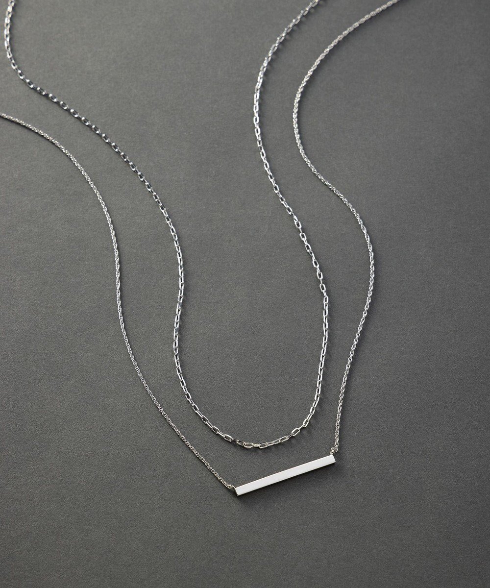 【23区/NIJYUSANKU】の【先行予約】バートップ 2WAY チェーン ネックレス 人気、トレンドファッション・服の通販 founy(ファニー) 　ファッション　Fashion　レディースファッション　Fashion for Women　ジュエリー　Jewelry　ネックレス　Necklaces & Pendants　おすすめ　Recommended / Our Picks　なめらか　Smooth, Silky Texture　アクセサリー　Fashion Accessories　シルバー　Silver, Metallic Silver　チェーン　Chain, Chain Strap　トレンド　Trend, Trending Now　ネックレス　Necklace, Pendant Necklace　エレガント 上品　Elegant　 other-1|ID: prp329100004762176 ipo3291000000034464948