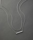 【23区/NIJYUSANKU】の【先行予約】バートップ 2WAY チェーン ネックレス シルバー系|ID: prp329100004762176 ipo3291000000034464949