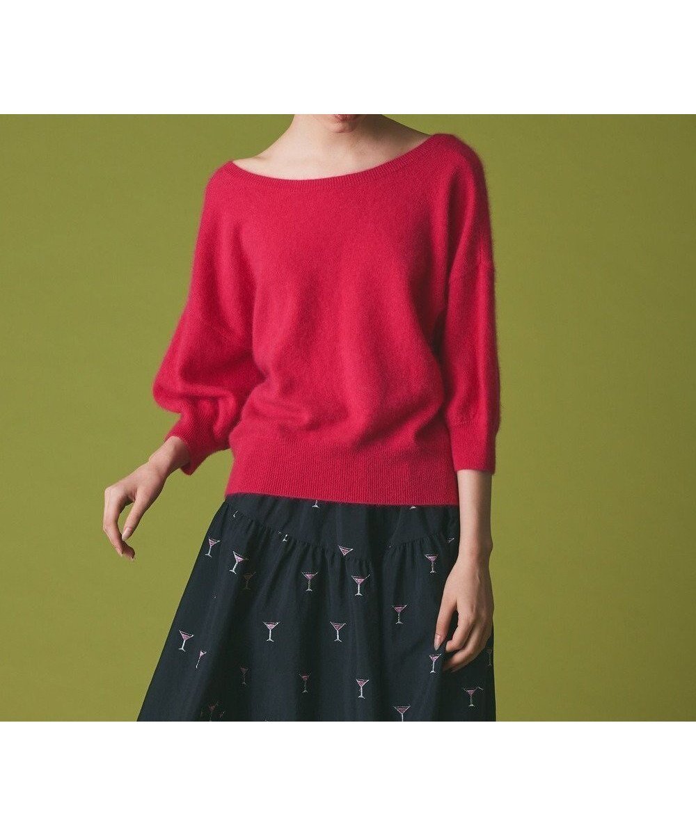 【グレース コンチネンタル/GRACE CONTINENTAL】のカシミヤファートップ インテリア・キッズ・メンズ・レディースファッション・服の通販 founy(ファニー) ファッション Fashion レディースファッション Fashion for Women トップス・カットソー Cut & Sew Tops ニット Knit Tops & Sweaters シンプル Simple, Minimal スリーブ Sleeve, Long Sleeve / Short Sleeve セーター Sweater, Knitwear デコルテ Décolleté, Neckline ラグジュアリー Luxury, Elegant 定番 Standard, Basic Item A/W・秋冬 Autumn/Winter ピンク|ID: prp329100004762177 ipo3291000000034464952