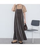 【アメリカンホリック/AMERICAN HOLIC】のベロアキャミワンピース Mocha|ID: prp329100004762178 ipo3291000000034464956