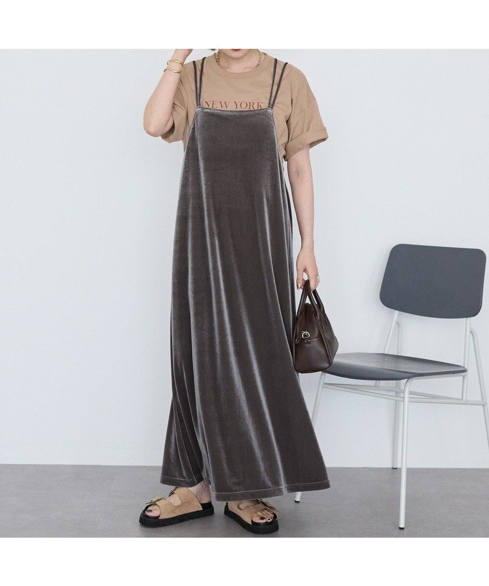 【アメリカンホリック/AMERICAN HOLIC】のベロアキャミワンピース インテリア・キッズ・メンズ・レディースファッション・服の通販 founy(ファニー) ファッション Fashion レディースファッション Fashion for Women ワンピース Dresses キャミソールワンピース Camisole Dresses アメリカン American Style スタイリッシュ Stylish, Fashionable A/W・秋冬 Autumn/Winter おすすめ Recommended / Our Picks エレガント 上品 Elegant Mocha|ID: prp329100004762178 ipo3291000000034464956
