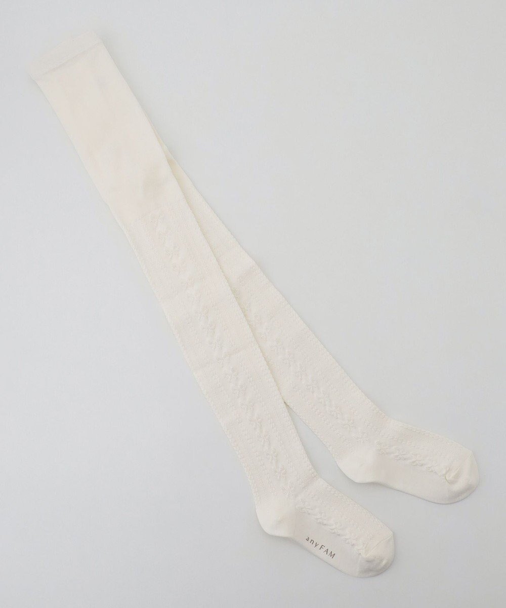 【エニィ/ANY / KIDS】のジャガードリボン柄タイツ インテリア・キッズ・メンズ・レディースファッション・服の通販 founy(ファニー) ファッション Fashion キッズファッション Fashion for Kids ガーリー Girly, Feminine Style ショート Short, Short Length ストッキング Stockings, Sheer Tights スマホ Smartphone, Mobile Device タイツ Tights, Legwear 人気 Popular, Best Seller リボン Ribbon, Bow 冬 Winter / This Winter 再入荷 Restock / Back in Stock エクリュ|ID: prp329100004762939 ipo3291000000034473632