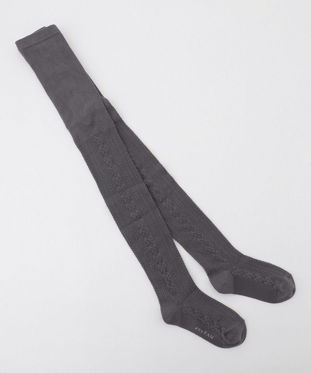 【エニィ/ANY / KIDS】のジャガードリボン柄タイツ インテリア・キッズ・メンズ・レディースファッション・服の通販 founy(ファニー) ファッション Fashion キッズファッション Fashion for Kids ガーリー Girly, Feminine Style ショート Short, Short Length ストッキング Stockings, Sheer Tights スマホ Smartphone, Mobile Device タイツ Tights, Legwear 人気 Popular, Best Seller リボン Ribbon, Bow 冬 Winter / This Winter 再入荷 Restock / Back in Stock チャコール|ID: prp329100004762939 ipo3291000000034473633