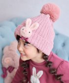 【エニィ/ANY / KIDS】の立体 アニマル ニット キャップ ピンク×ウサギ|ID: prp329100004762940 ipo3291000000034473638