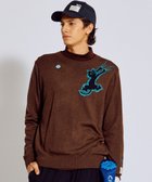 【ピーダブリュサーキュラス/PW CIRCULUS / MEN】の【MEN】Spark cat クルーネックニット ゴルフ ダークブラウン系|ID: prp329100004762953 ipo3291000000034473687