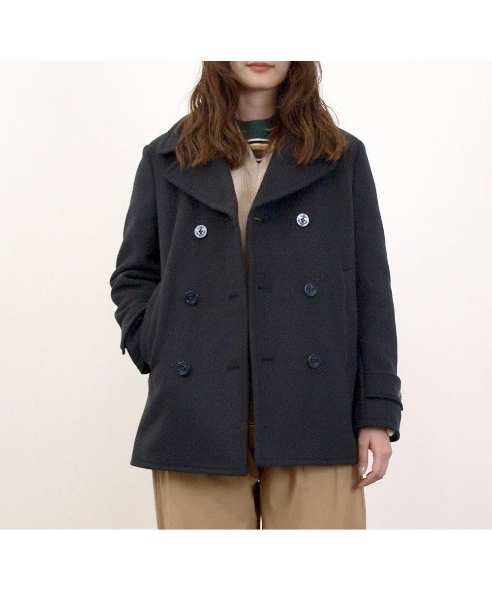 【ジェイプレスヨークストリート/J.PRESS YORK STREET】の【UNISEX】メルトン ピーコート インテリア・キッズ・メンズ・レディースファッション・服の通販 founy(ファニー) ファッション Fashion レディースファッション Fashion for Women アウター Coat / Outerwear Collection コート・ロングコート・ピーコート Long Coats, Peacoats & More レディースジャケット・軽アウター Jackets インナー Innerwear ジャケット Jacket, Outerwear ジーンズ Jeans, Denim Pants スラックス Slacks, Dress Pants ダブル Double, Double-Breasted 定番 Standard, Basic Item ポケット Pocket, Pocket Detail メルトン Melton, Heavy Wool ユニセックス Unisex, Genderless ワイド Wide, Wide Fit 冬 Winter / This Winter A/W・秋冬 Autumn/Winter エレガント 上品 Elegant ビジネス 仕事 通勤 Business / Work / Commuting ネイビー系|ID: prp329100004762958 ipo3291000000034473707