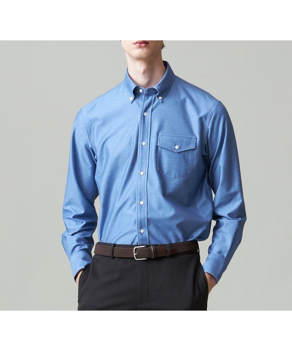 【ジェイ プレス/J.PRESS / MEN】のKANEMASA KNITTING デニムジャージ シャツ インテリア・キッズ・メンズ・レディースファッション・服の通販 founy(ファニー) ファッション Fashion メンズファッション Fashion for Men トップス・カットソー Cut & Sew Tops メンズシャツ Shirts インナー Innerwear デニム Denim, Jeans Material ドレス Dress, One-Piece バランス Balance, Style Balance フィット Fit, Slim Fit フラップ Flap, Flap Pocket ブルゾン Blouson, Bomber Jacket ベーシック Basic, Essential ポケット Pocket, Pocket Detail メンズ Men's, Menswear A/W・秋冬 Autumn/Winter S/S・春夏 SS, Spring/Summer, Warm Season おすすめ Recommended / Our Picks 夏 Summer サックスブルー系|ID: prp329100004762962 ipo3291000000034473730