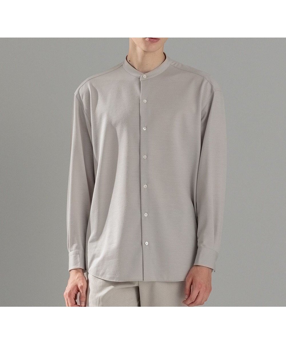 【ジョゼフ オム/JOSEPH HOMME / MEN】のウールツイストジャージー バンドカラーシャツ 人気、トレンドファッション・服の通販 founy(ファニー) ファッション Fashion メンズファッション Fashion for Men トップス・カットソー Cut & Sew Tops メンズシャツ Shirts おすすめ Recommended / Our Picks シンプル Simple, Minimal ジャケット Jacket, Outerwear ストレッチ Stretch, Stretchy Fabric ヨーク Yoke, Yoke Design ラウンド Round, Round Neck リラックス Relax, Relaxed Fit A/W・秋冬 Autumn/Winter 軽量 Lightweight, Ultra Light 長袖 Long Sleeve, Full Sleeve other-1|ID: prp329100004762963 ipo3291000000034473732