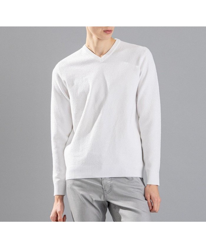 【ジョゼフ オム/JOSEPH HOMME / MEN】のライトアムンゼン Vネック インテリア・キッズ・メンズ・レディースファッション・服の通販 founy(ファニー) https://founy.com/ ファッション Fashion メンズファッション Fashion for Men トップス・カットソー Cut & Sew Tops ニット・セーター / 定番トップス Knit Tops & Sweaters インナー Innerwear カットソー Cut and Sewn Top セーター Sweater, Knitwear フィット Fit, Slim Fit ベーシック Basic, Essential メランジ Melange, Mixed Yarn レギュラー Regular, Standard Fit 夏 Summer 春 Spring S/S・春夏 SS, Spring/Summer, Warm Season 長袖 Long Sleeve, Full Sleeve |ID: prp329100004762980 ipo3291000000034473826