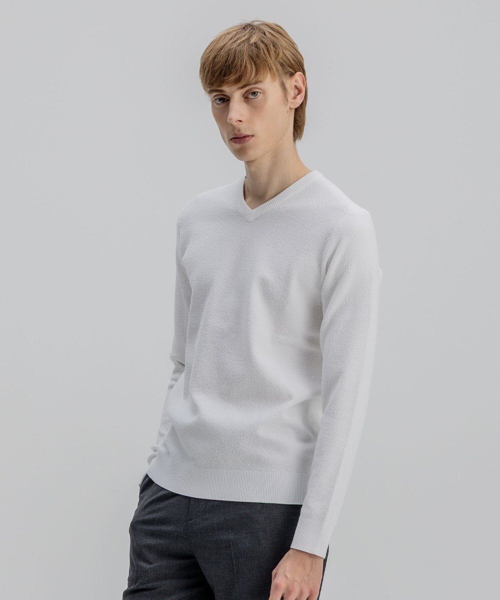 【ジョゼフ オム/JOSEPH HOMME / MEN】のライトアムンゼン Vネック 人気、トレンドファッション・服の通販 founy(ファニー) 　ファッション　Fashion　メンズファッション　Fashion for Men　トップス・カットソー　Cut & Sew Tops　ニット・セーター / 定番トップス　Knit Tops & Sweaters　インナー　Innerwear　カットソー　Cut and Sewn Top　セーター　Sweater, Knitwear　フィット　Fit, Slim Fit　ベーシック　Basic, Essential　メランジ　Melange, Mixed Yarn　レギュラー　Regular, Standard Fit　夏　Summer　春　Spring　S/S・春夏　SS, Spring/Summer, Warm Season　長袖　Long Sleeve, Full Sleeve　 other-1|ID: prp329100004762980 ipo3291000000034827176