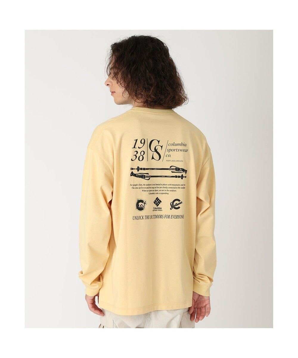 【コロンビア/Columbia / MEN】のColumbia/ スタックブルックグラフィックロングスリーブティー /コロンビア インテリア・キッズ・メンズ・レディースファッション・服の通販 founy(ファニー) 　ファッション　Fashion　メンズファッション　Fashion for Men　トップス・カットソー　Cut & Sew Tops　メンズシャツ　Shirts　おすすめ　Recommended / Our Picks　アウトドア　Outdoor Clothing　インナー　Innerwear　カットソー　Cut and Sewn Top　グラフィック　Graphic, Graphic Design　トレンド　Trend, Trending Now　フィット　Fit, Slim Fit　リラックス　Relax, Relaxed Fit　夏　Summer　旅行　Travel　S/S・春夏　SS, Spring/Summer, Warm Season　A/W・秋冬　Autumn/Winter　長袖　Long Sleeve, Full Sleeve　Sand Dune|ID: prp329100004762983 ipo3291000000034473846