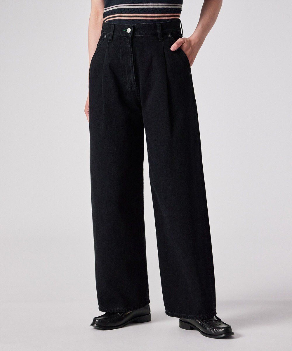 【ポール スミス/Paul Smith】のブラック ワイド デニムパンツ 人気、トレンドファッション・服の通販 founy(ファニー) ファッション Fashion レディースファッション Fashion for Women パンツ Pants & Trousers デニムパンツ・ジーンズ・美脚デニム Denim Jeans & Pants おすすめ Recommended / Our Picks インディゴ Indigo Denim コンパクト Compact, Small Size シンプル Simple, Minimal ストライプ Stripe, Striped Pattern デニム Denim, Jeans Material トレンド Trend, Trending Now パッチ Patch, Appliqué フロント Front, Front Design ポケット Pocket, Pocket Detail ワイド Wide, Wide Fit 夏 Summer S/S・春夏 SS, Spring/Summer, Warm Season A/W・秋冬 Autumn/Winter other-1|ID: prp329100004762985 ipo3291000000034473861