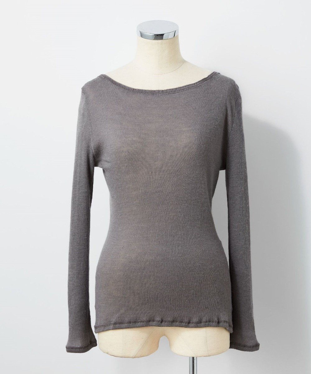 【トック/TOQUE】の〈大草直子さんアドバイザー〉ロイヤルベビーアルパカ針抜きスムスインナートップス インテリア・キッズ・メンズ・レディースファッション・服の通販 founy(ファニー) ファッション Fashion レディースファッション Fashion for Women トップス・カットソー Cut & Sew Tops ニット Knit Tops & Sweaters アンダー Underwear Essentials インナー Innerwear ネップ Nepp, Slub Yarn 別注 Limited Edition, Custom Order A/W・秋冬 Autumn/Winter グレー|ID: prp329100004762990 ipo3291000000034473884