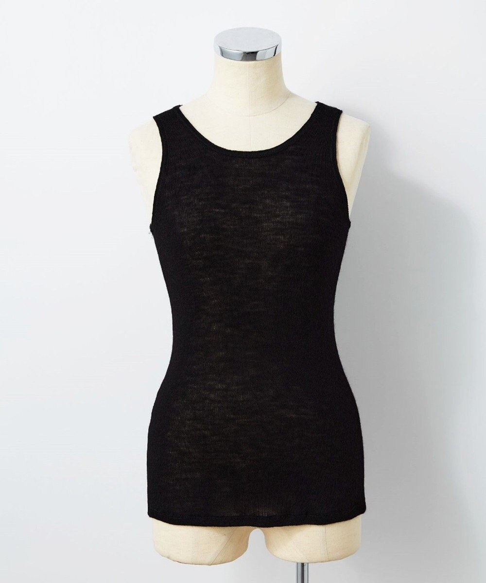 【トック/TOQUE】の〈大草直子さんアドバイザー〉ロイヤルベビーアルパカ針抜きスムスインナータンクトップ インテリア・キッズ・メンズ・レディースファッション・服の通販 founy(ファニー) ファッション Fashion レディースファッション Fashion for Women トップス・カットソー Cut & Sew Tops ニット Knit Tops & Sweaters アンダー Underwear Essentials インナー Innerwear 別注 Limited Edition, Custom Order A/W・秋冬 Autumn/Winter ブラック|ID: prp329100004762991 ipo3291000000034473886