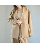 【ハッシュニュアンス/#Newans】のウエストシェイプダブルジャケット サロウ グリーン|ID: prp329100004762997 ipo3291000000034473954